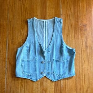 Light Blue Denim Vest